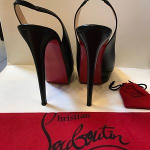 Christian Louboutin Bianca Sling Red Bottoms 39.5